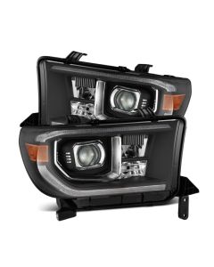 AlphaRex 07-13 Toyota Tundra / 08-17 Sequoia LUXX-Series LED Proj HL Blk w/Actv Lgt Seq. Sig + DRL - 880823
