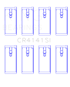 King Engine Bearings Isuzu 4Zb1/4Zd1/G130/G161/G201 (Size +1.0mm) Connecting Rod Bearing Set - CR4141SI1.0