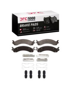 DFC 00-02 Dodge Ram 4000 (Mexico) Front 5000 Advanced Semi Metallic Brake Pads and Hardware Kit - 1551-0821-01