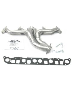 JBA 91-99 Jeep 4.0L 1-1/2in Primary Silver Ctd Cat4Ward Header - 1526SJS