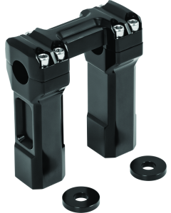 Kuryakyn 5inch Billet Handlebar Risers Black - 6132