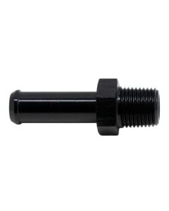 DeatschWerks 1/8in NPT Male Thread 5/16in Hose Barb - Anodized Matte Black - 6-02-0916-B
