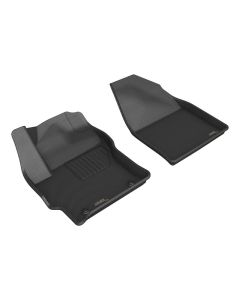 3D MAXider 22-23 Toyota Corolla Cross AWD Kagu Black Floor Mats - Row 1 - L1TY29411509