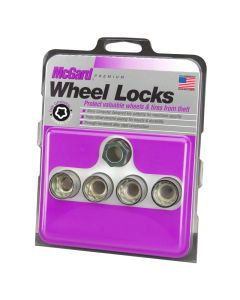 McGard Wheel Lock Nut Set - 4pk. (Under Hub Cap / Cone Seat) 9/16-18 / 7/8 Hex / 1.015in. L - 24014