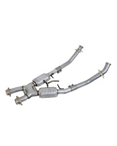 BBK 86-93 Mustang 5.0 High Flow X Pipe With Catalytic Converters - 2-1/2 - 1662