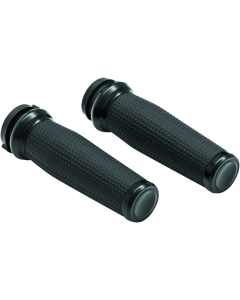 Kuryakyn Thresher Grips Black - Throttle-By-Wire 5943