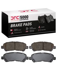 DFC 08-13 Toyota Highlander Rear 5000 Advanced Ceramic Brake Pads - 1551-1325-00