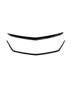 ABS6846BLK 24-25 Cadillac XT4 2 PCS Gloss Black Tape-on Grille Overlay