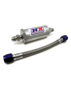 Nitrous Express 4AN Pure-Flo N2O Filter & 7 Stainless Hose (Lifetime Cleanable) - 15607