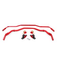 BMR 15-22 S550 Mustang Sway Bar Kit with Bushings  Front and Rear Red - SB763R