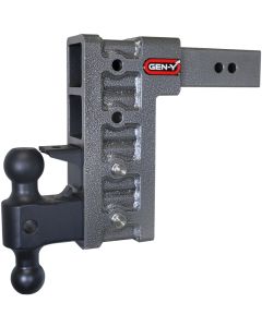 Gen-Y Mega Duty 2.5in Shank 9in Drop 3K TW 21K Hitch w/GH-061 Dual-Ball/GH-062 Pintle Lock - GH-624