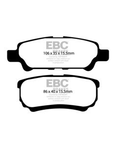 EBC 11-14 Chrysler 200 2.4 Yellowstuff Rear Brake Pads - DP41563R