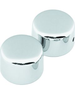 Chrome Front Axle Cap Set for Harley 72-99 Models
