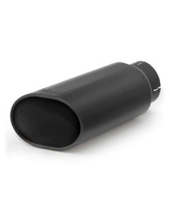 Banks Power Tailpipe Tip Kit - SS Obround Slash Cut - Black - 4in Tube - 5in X 6in X 14in - 52927