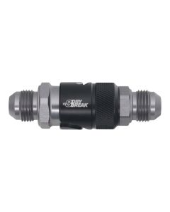 DeatschWerks 8AN Male Flare Quick Disconnect Dry Break Fitting - 2 Pieces Anodized Matte Black - 6-02-0226-B