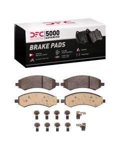 DFC 05-24 Chrysler Aspen Front 5000 Advanced Semi Metallic Brake Pads and Hardware Kit - 1551-1084-01