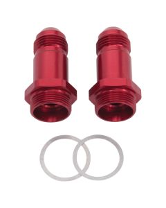 Russell Performance -8 AN Carb Adapter Fittings (2 pcs.) (Red) - 640210