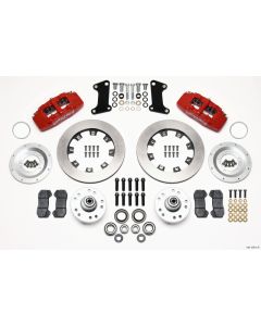 Wilwood Dynapro 6 Front Hub Kit 12.19in Drilled Red 67-69 Camaro (*Line Kit Needed*) - 140-10510-R