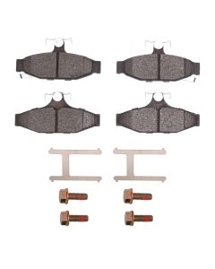 DFC 84-87 Chevrolet Corvette Rear 5000 Advanced Semi Metallic Brake Pads and Hardware Kit - 1551-0295-01