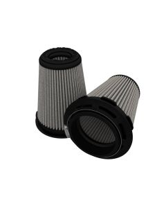 aFe MagnumFLOW Pro DRY S Air Filter 3-1/2in F x 5in B x 3-1/2in T x 6in H (Pair) - 20-91202DM