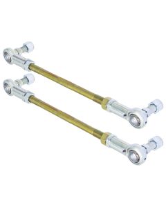RockJock Adjustable Sway Bar End Link Kit 12 1/2in Long Rods w/ Heims and Jam Nuts pair - RJ-253203-101
