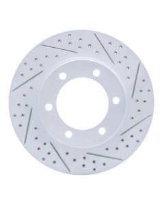 R1 95-04 Toyota 4Runner Front Right Drilled & Slotted Geo-Carbon Rotor - 830-76123R