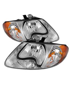 xTune Chrysler Voyager & Grand Voyager 01-03 Crystal Headlights Chrome HD-JH-DCA01-AM-C - 9024894