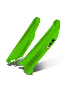 Cycra 21+ Kawasaki KX450X Fork Guards - OEM Green - 1CYC-6909-72