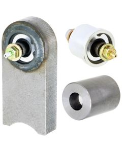 RockJock TJ/LJ/XJ/MJ Johnny Joint Kit Front End Housing 30 or 44 w/ Greasable 1/2in Thru Bolts - CE-9102K1