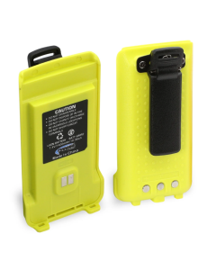 Rugged Radios GMR2 Replacement Battery with 12v Charge Port and Belt Clip Safety Yellow - BAT-GMR2-HV