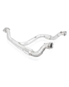 Stainless Works 15-18 F-150 3.5L Downpipe 3in High-Flow Cats Y-Pipe Factory Connection - FT16ECODPCAT