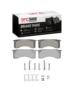 DFC 91-24 Blue Bird TC1000 Front/Rear 5000 Advanced Semi Metallic Brake Pads and Hardware Kit - 1551-0769-01