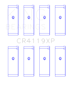 King Mitsubishi 4G91/4G92/4G93 16V (Size 0.25mm) XP - Series Performance Rod Bearing Set - CR4119XP0.25