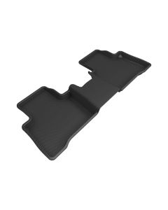 3D MAXpider 22-24 Lexus NX Hybrid Kagu 2nd Row Floormat - Black - L1LX07621509