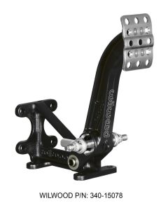 Wilwood Adjustable-Trubar Brake Pedal - Dual MC - Floor Mount - 6:1 - 340-15078