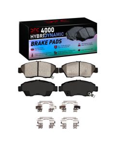 DFC 93-97 Honda Civic Coupe Front 4000 HybriDynamic Brake Pads and Hardware Kit - 4000-0948-02