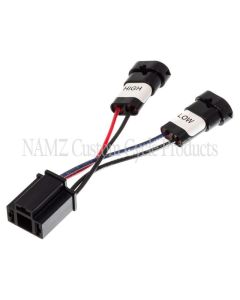 NAMZ 14-23 Road King Models Headlight Adapter Pigtail w/Mating H9 & H11 to H4 Connector - NHAP-01