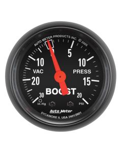 AutoMeter GAUGE VAC/BOOST 2 1/16in. 30INHG-20PSI MECHANICAL Z-SERIES- AUTO-2601
