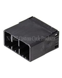 NAMZ AMP Multilock 12-Position Male Wire Cap Housing (HD 73112-96BK) - NA-174933-2