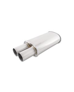Vibrant Streetpower Oval Muffler w/3.00in Round Straight Cut Tip (3.00in Inlet) - 1095