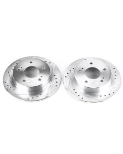 Nissan 240SX Rear Drilled & Slotted Rotors - Pair
