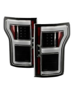 Spyder 18-20 Ford F150 w/ Rear Blind Spot LED Tail Lights - Black (ALT-YD-FF15018BS-LED-BK) - 5088550