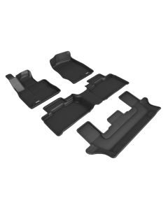 3D MAXpider 2020-2022 Ford Explorer 1st/2nd/3rd Row Floor Mats - Black - L1FR13001509