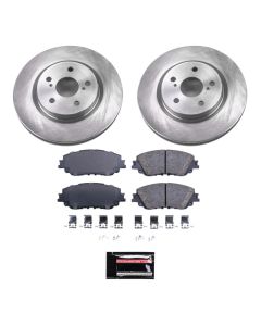 Power Stop 21-23 Toyota Venza Front Semi-Coated Rotor Kit - SC7895