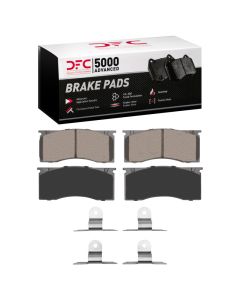 DFC 64-72 Dodge Dart Front 5000 Advanced Semi Metallic Brake Pads and Hardware Kit - 1551-0011-01