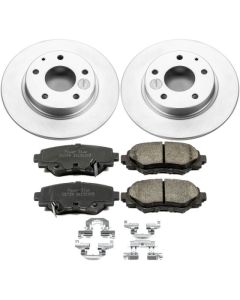 Power Stop 14-16 Mazda 3 Rear Z17 Evolution Geomet Coated Brake Kit - CRK6963