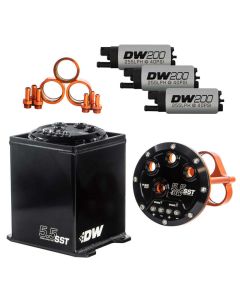 DeatschWerks 5.5L Modular Surge Tank Includes 3 DW200 Fuel Pumps - 6-201-55ST