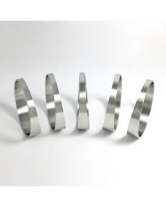 Stainless Bros 3.50in x 1D/3.5in CLR Tight Radius 16 Gauge Pie Cut - 5pk - 609-08901-0016
