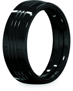 Gloss Black Headlamp Trim Ring - Kuryakyn 7276