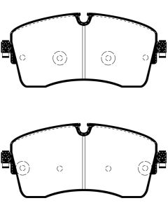 EBC 2018+ Jaguar E-Pace 2.0L Turbo (246) Greenstuff Front Brake Pads - DP62385